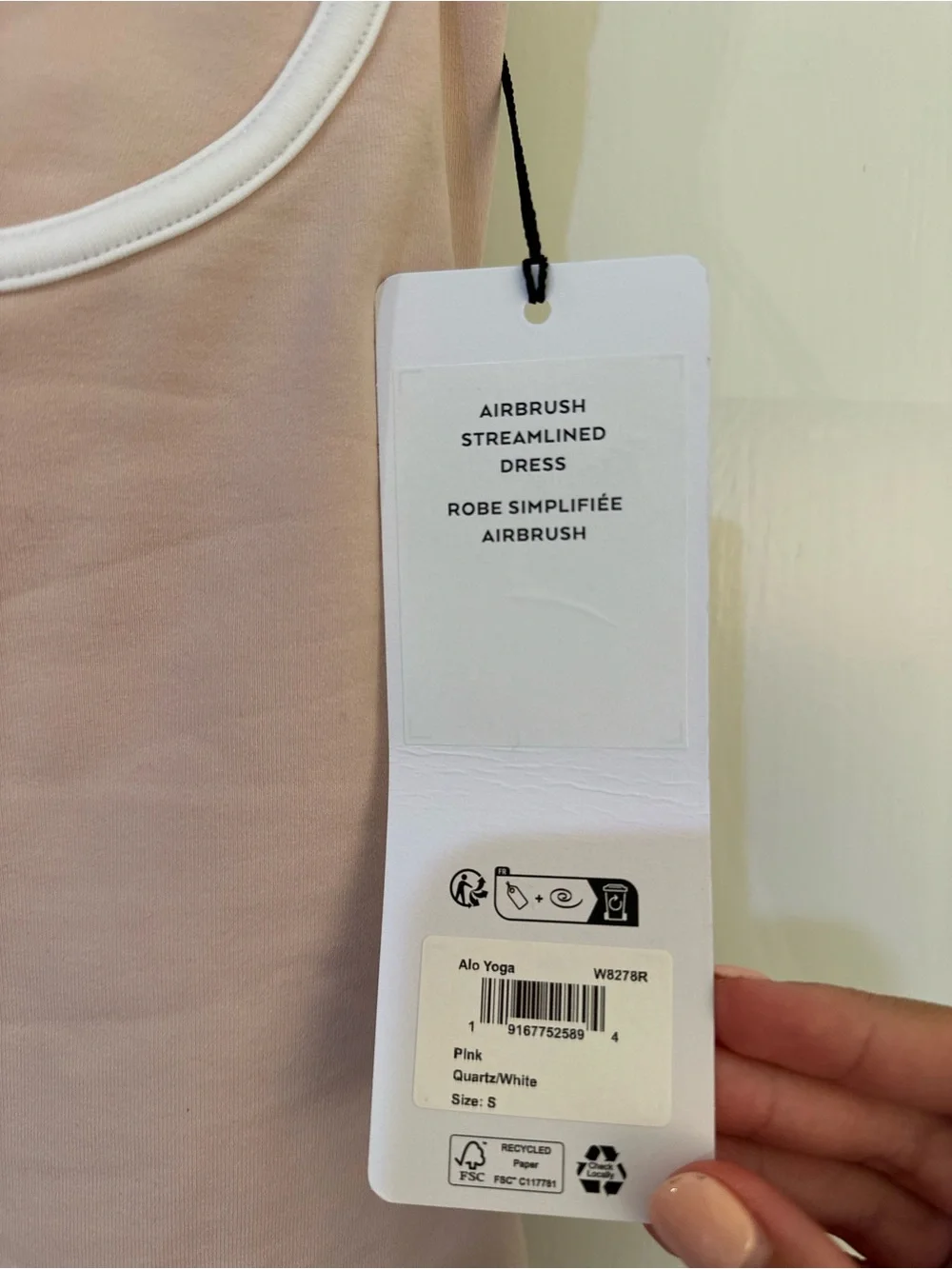 NWT ALO Yoga Airbrush Streamlined Dress